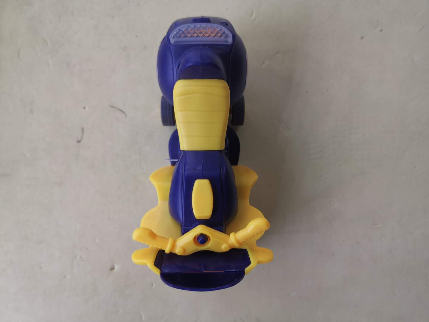 小孩电动玩具车 黄蓝摩托车 电动摩托车玩具