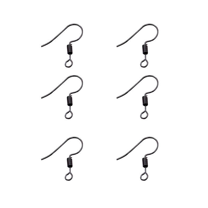 Plain silver 925 sterling silver earhook anti-allergy and anti-slip earrings, earhook and earhook jewelry, DIY sterling silver accessories materials thumbnail