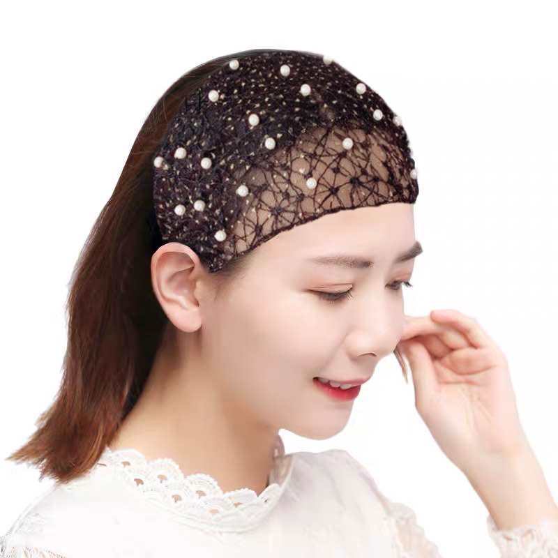 Wide - edged and fashionable hair band pearl Korean version tiara thumbnail