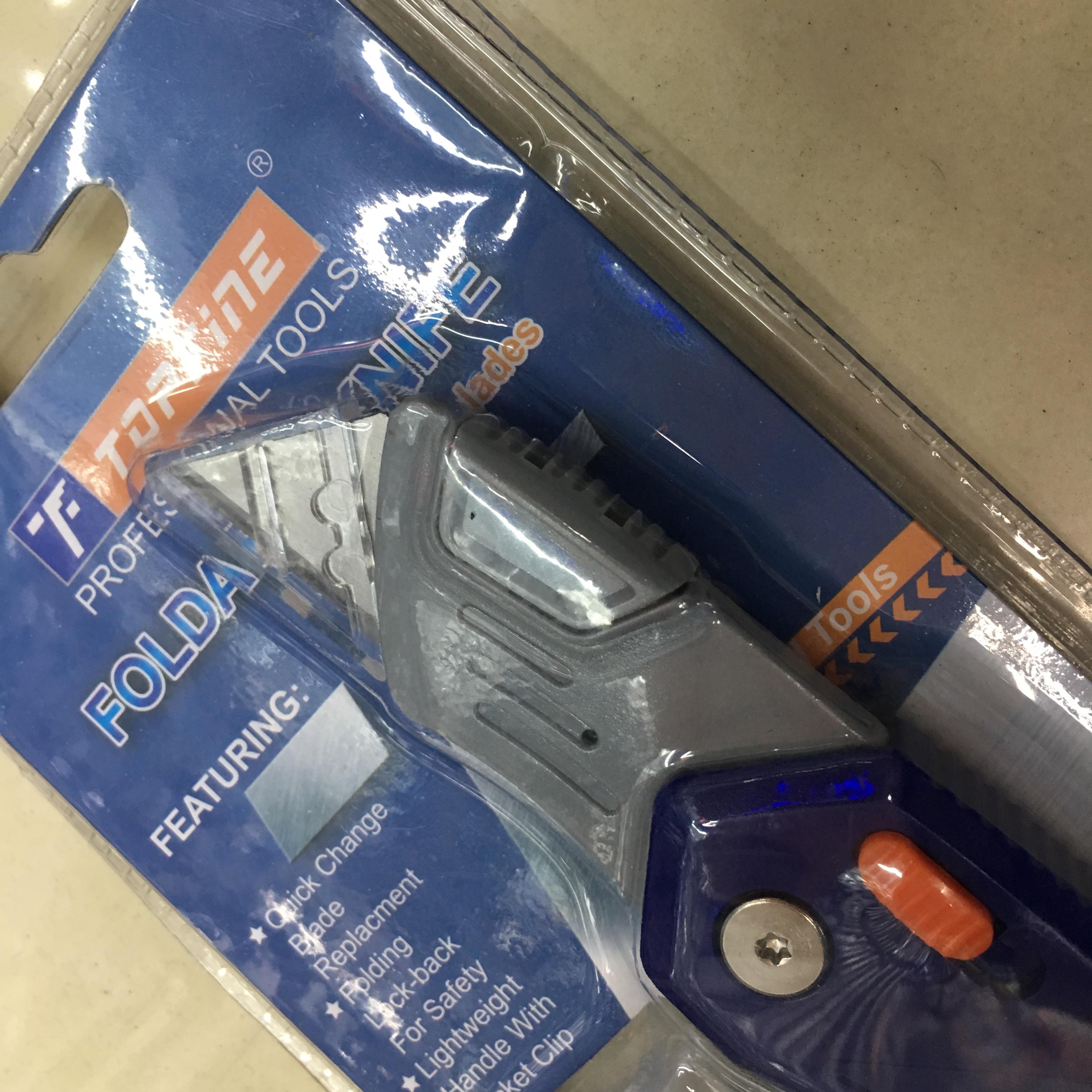 TOPFINE塑料ABS折叠美工刀快速替换刀片SK5梯形刀片产品图