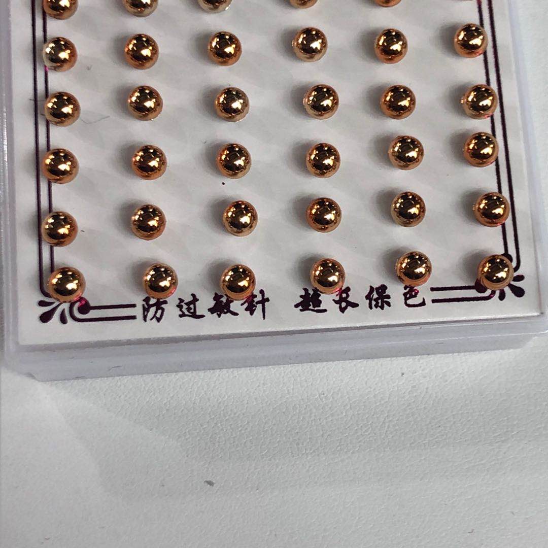 简约款大气百搭圆球耳环耳饰韩版网红防过敏耳坠耳饰产品图