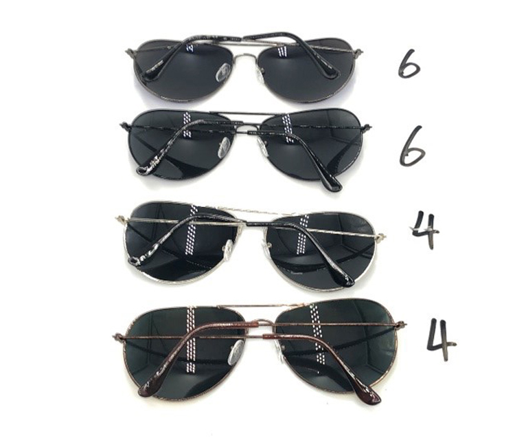 Fashionable large-framed sunglasses, round-framed sunglasses, polarized glasses, Korean version, trendy Internet celebrity, high-end metal women's style, 120 Specification image