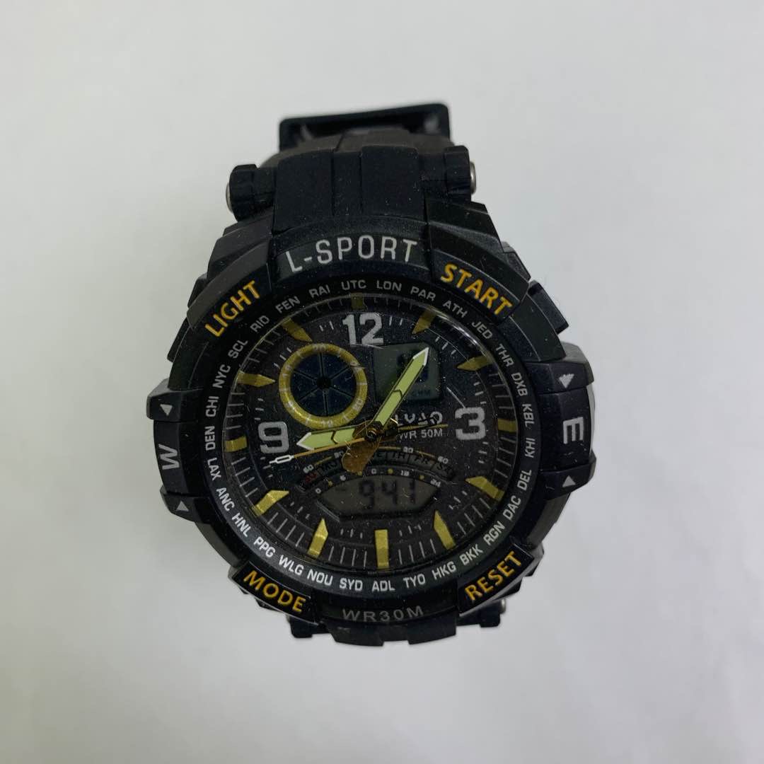 Reloj hombre reloj electrónico junior estudiante niño niños tendencia adolescente reloj a prueba de agua botón negro