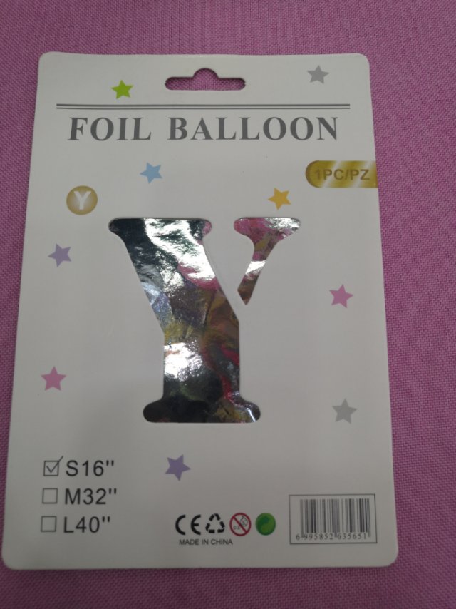 16-inch letter aluminum film balloon birthday party festival supplies manufacturer wholesale Specification image