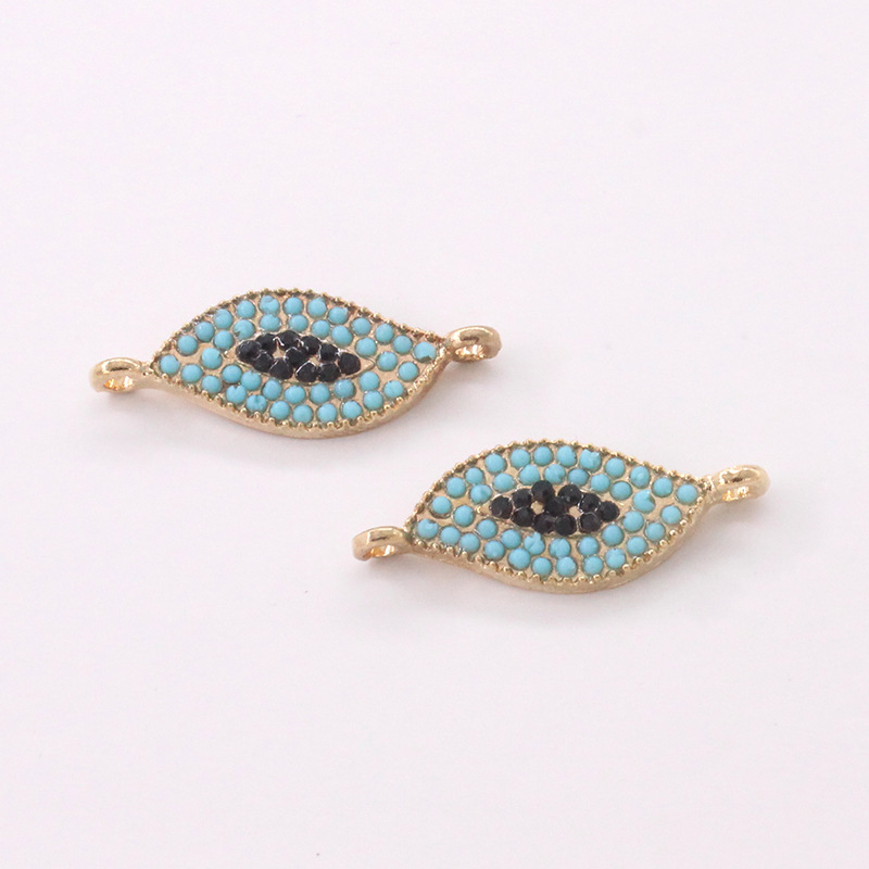 Handmade DIY eye electroplating accessories, metal dot diamond bracelets, necklaces, earrings, jewelry and accessories Specification image