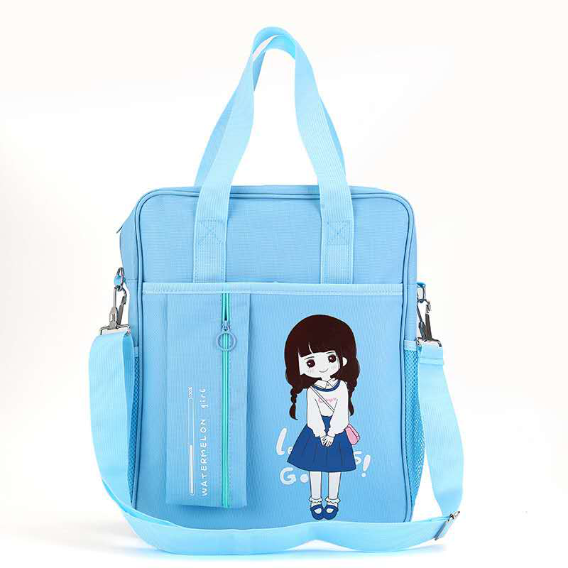 Factory direct sales of simple schoolbags, double-shoulder tutorial bags and crossbody bags