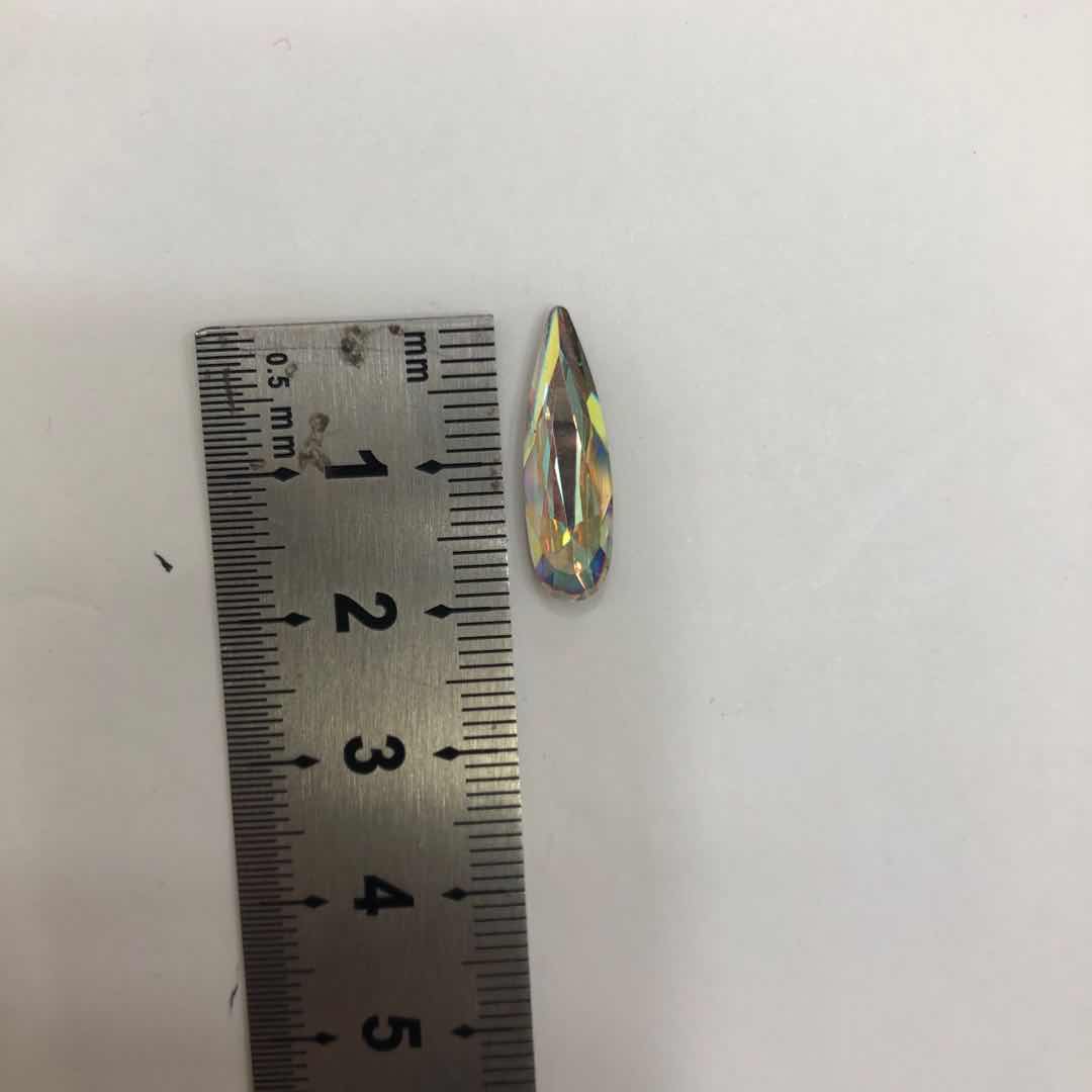 Transparent nail drill, resin water diamond, light therapy nail art accessories, New York Storm Micro diamond Specification image