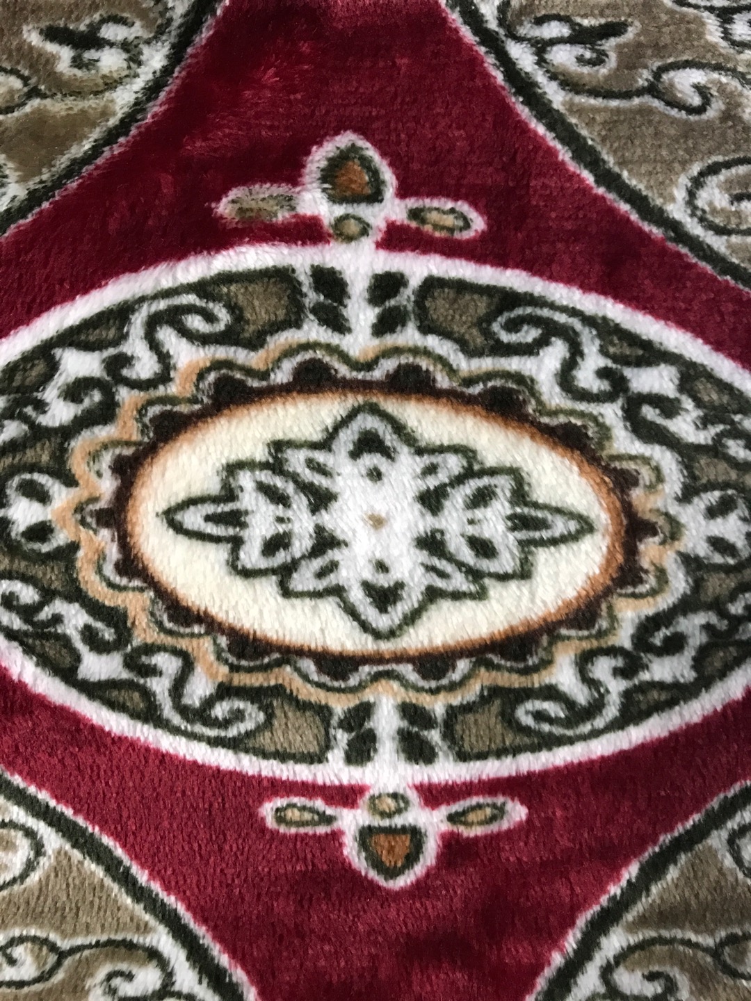 European Luxury Style Geometric Print Ultra Thin Polyester Blanket Specification drawing