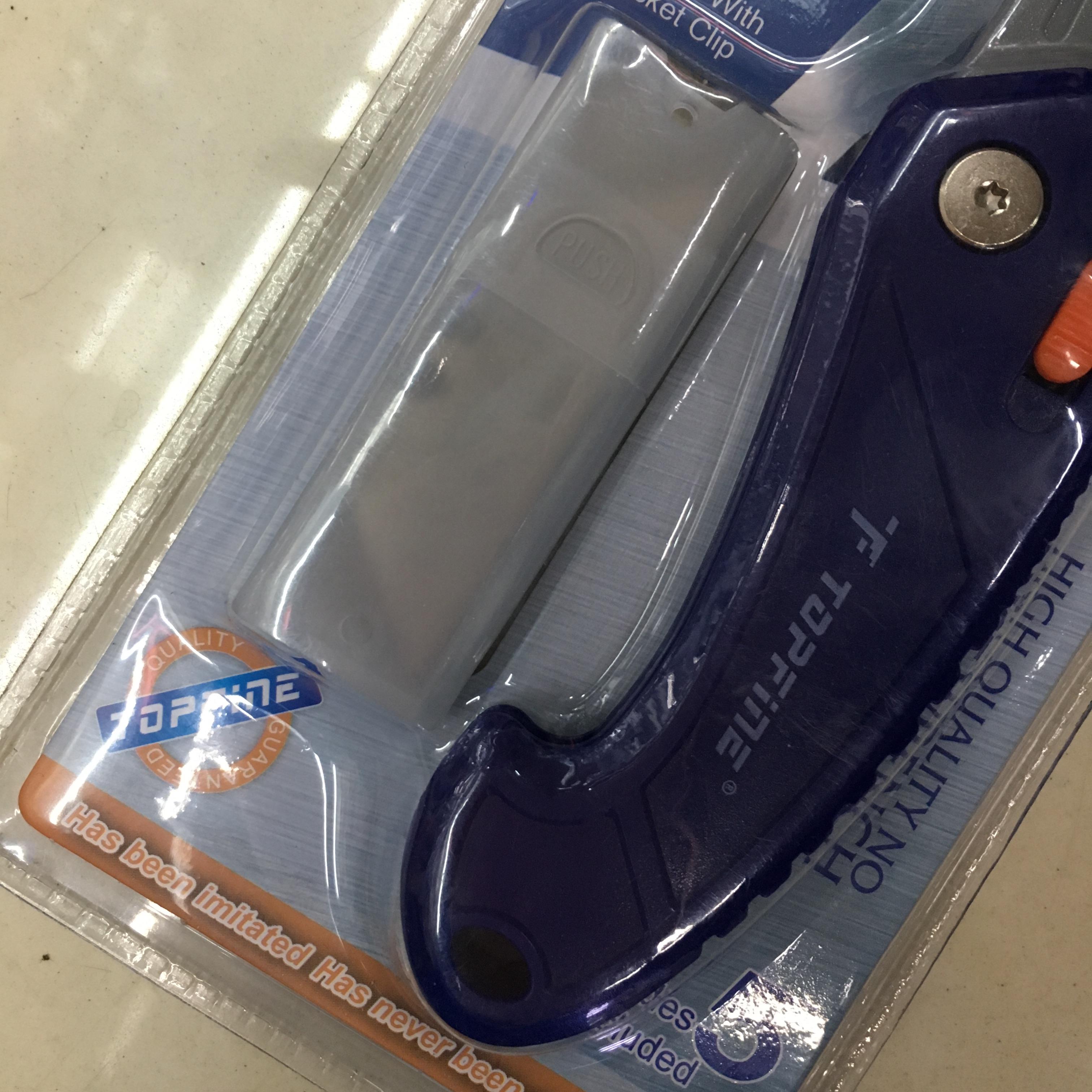 TOPFINE塑料ABS折叠美工刀快速替换刀片SK5梯形刀片细节图