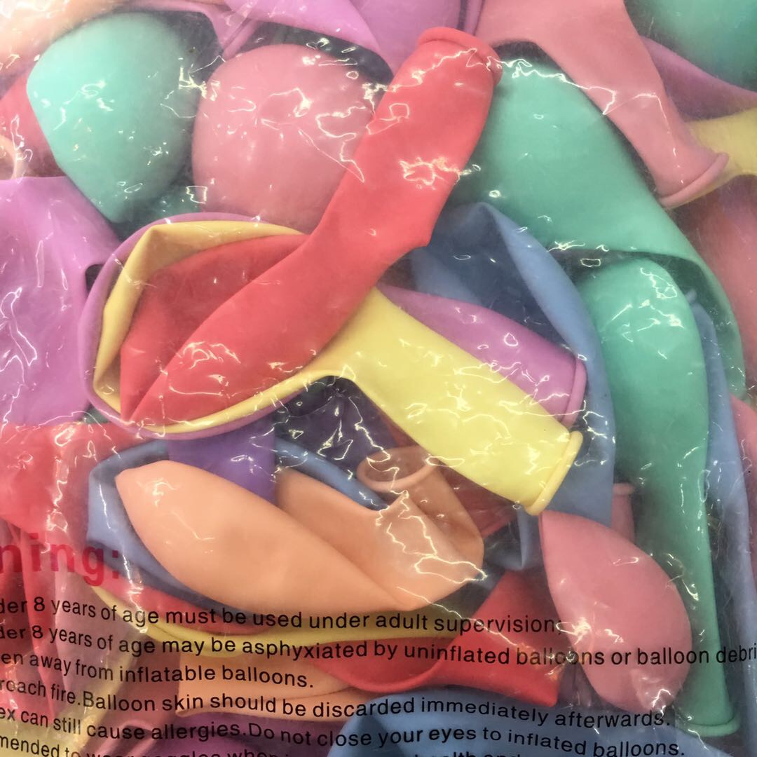 Macaron-colored latex balloons Specification image