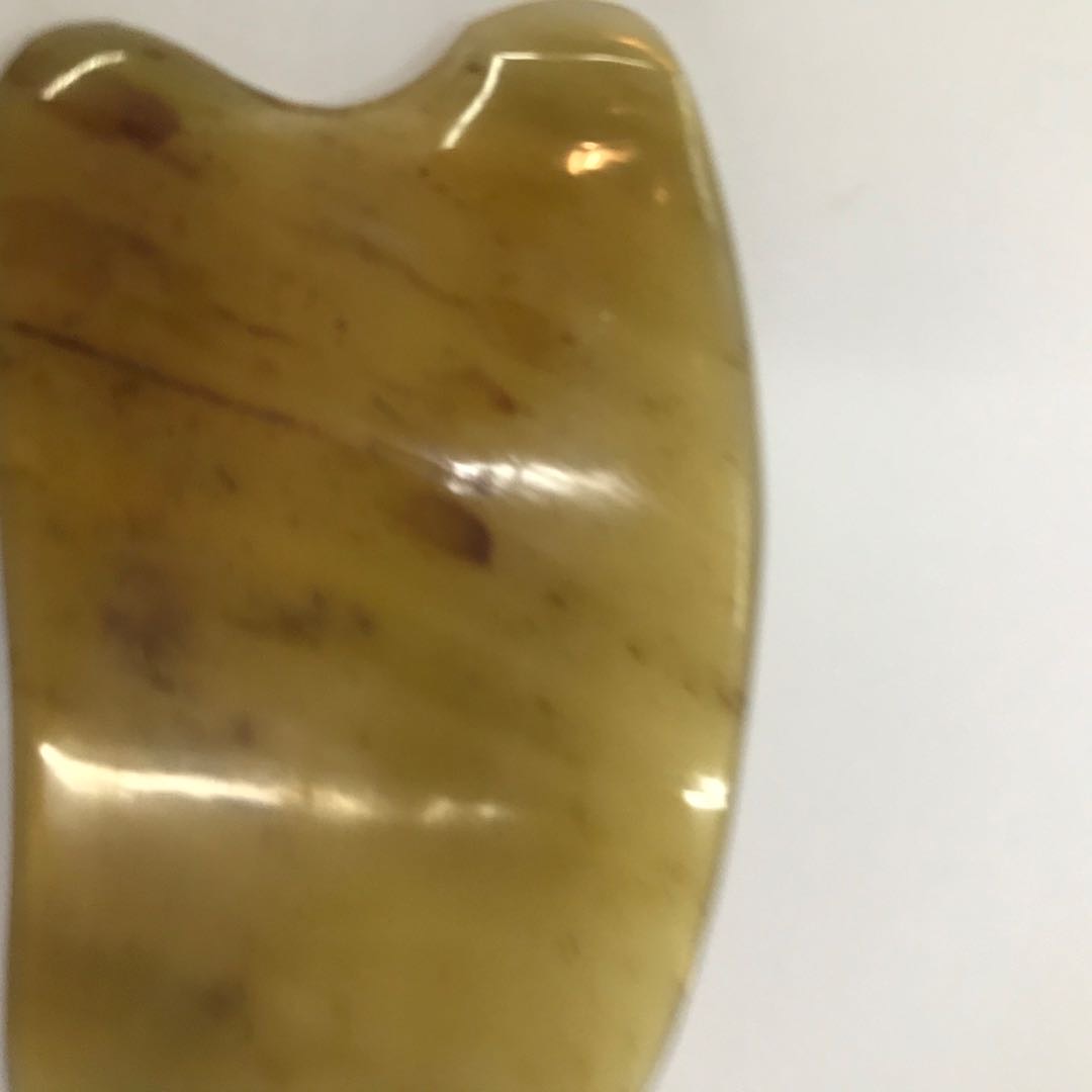 白水牛角板刮痧板筋天然面部拨筋棒女脸部美容棒全身通用眼部专用