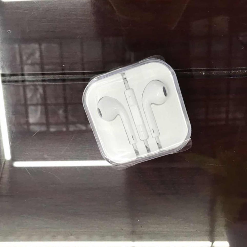 苹果x耳机iPhone原装8plus/11/i7/6p/xr入耳式耳塞扁头