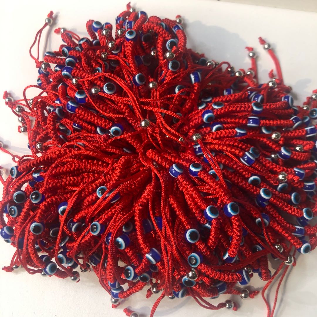 中国风景泰蓝配珠手链气质百手链红绳学生网红手饰