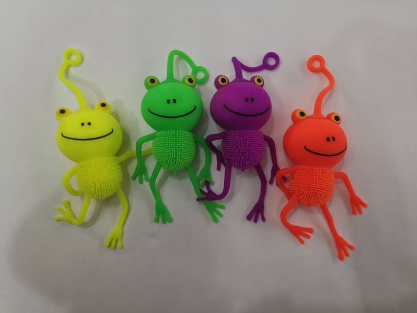 Big color frog modeling PVA simulation toy cute soft PU decompression spoof toy thumbnail