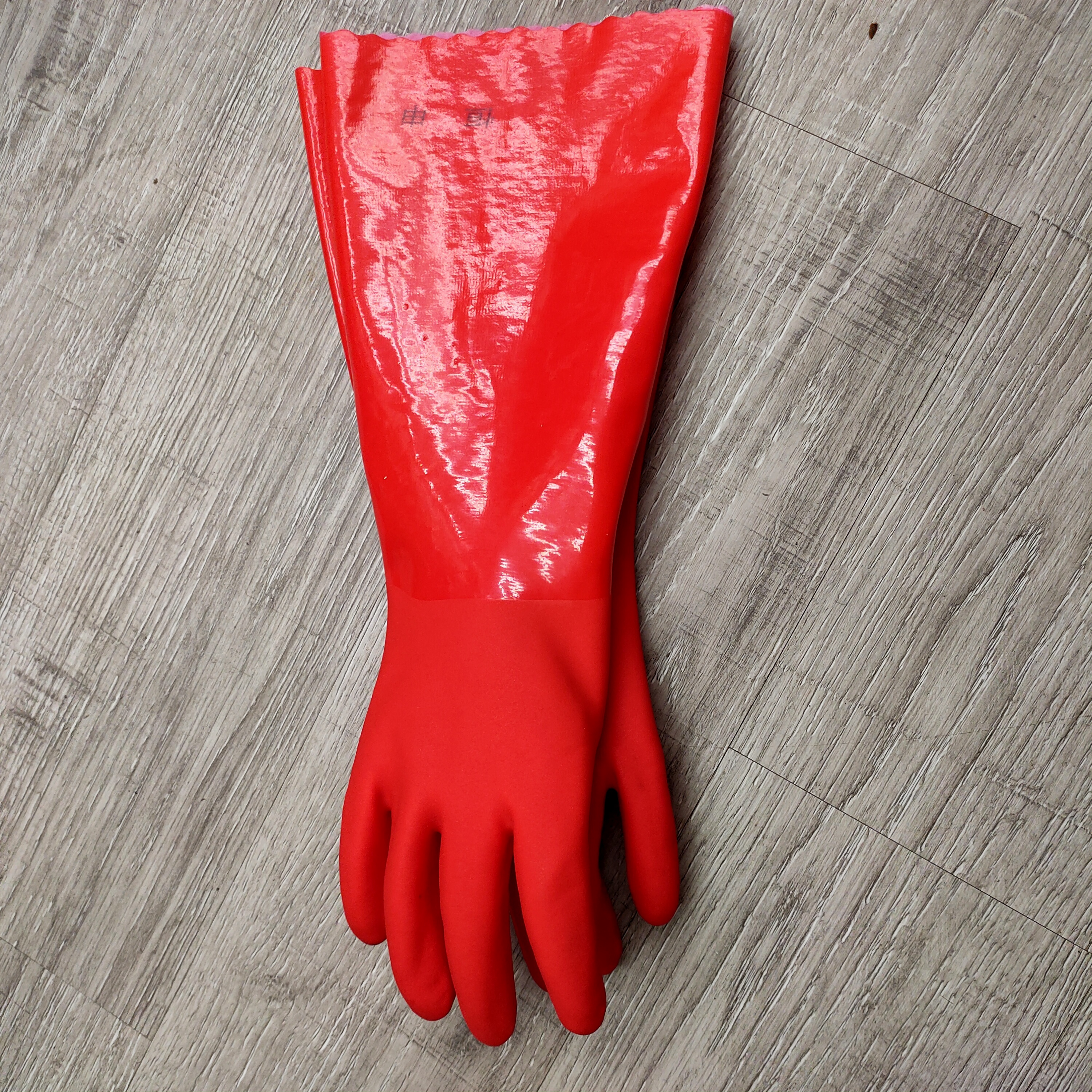 长款电焊手套双层加厚耐磨隔热耐高温焊工劳保手套产品图