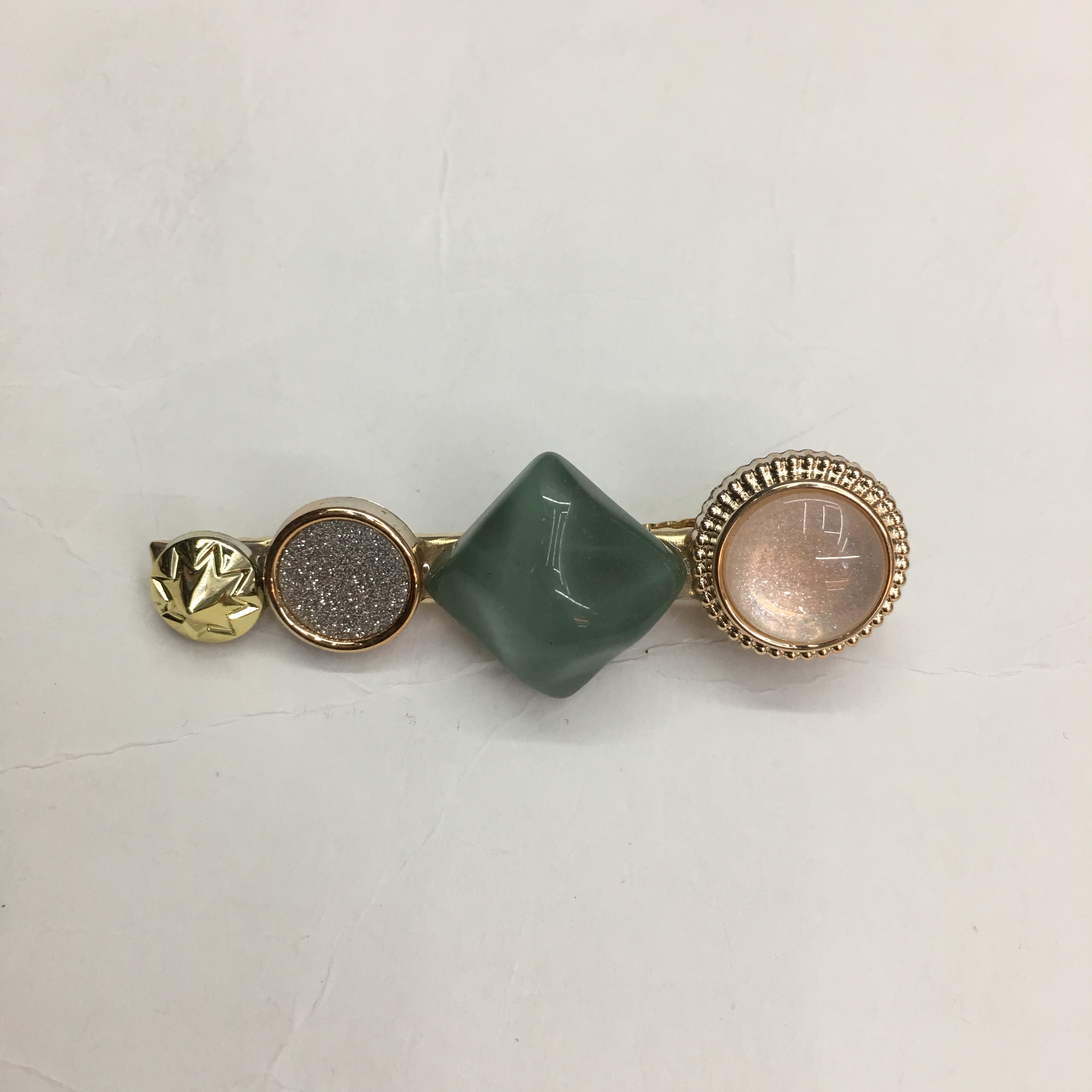 气质夹子头饰韩国甜美刘海边夹简约少女鸭嘴夹几何造型图