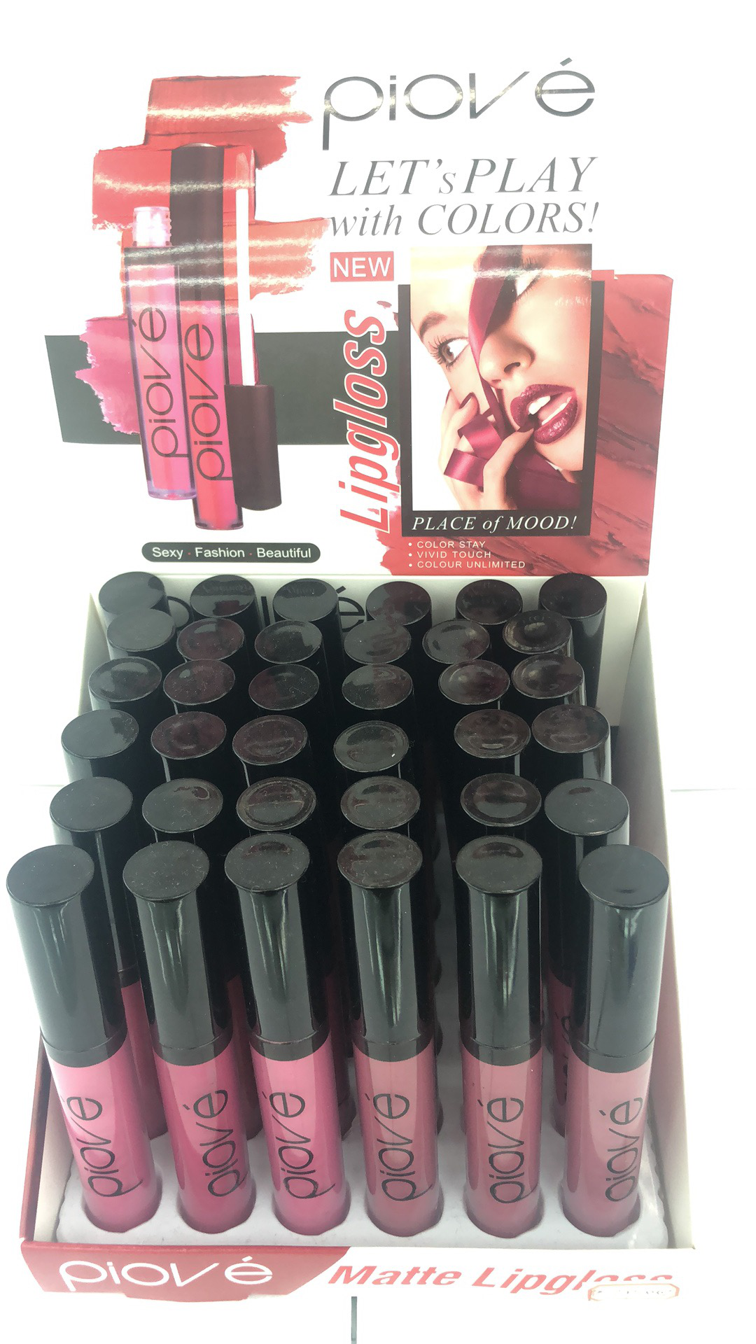 PIOVE lip gloss, a lip makeup product
