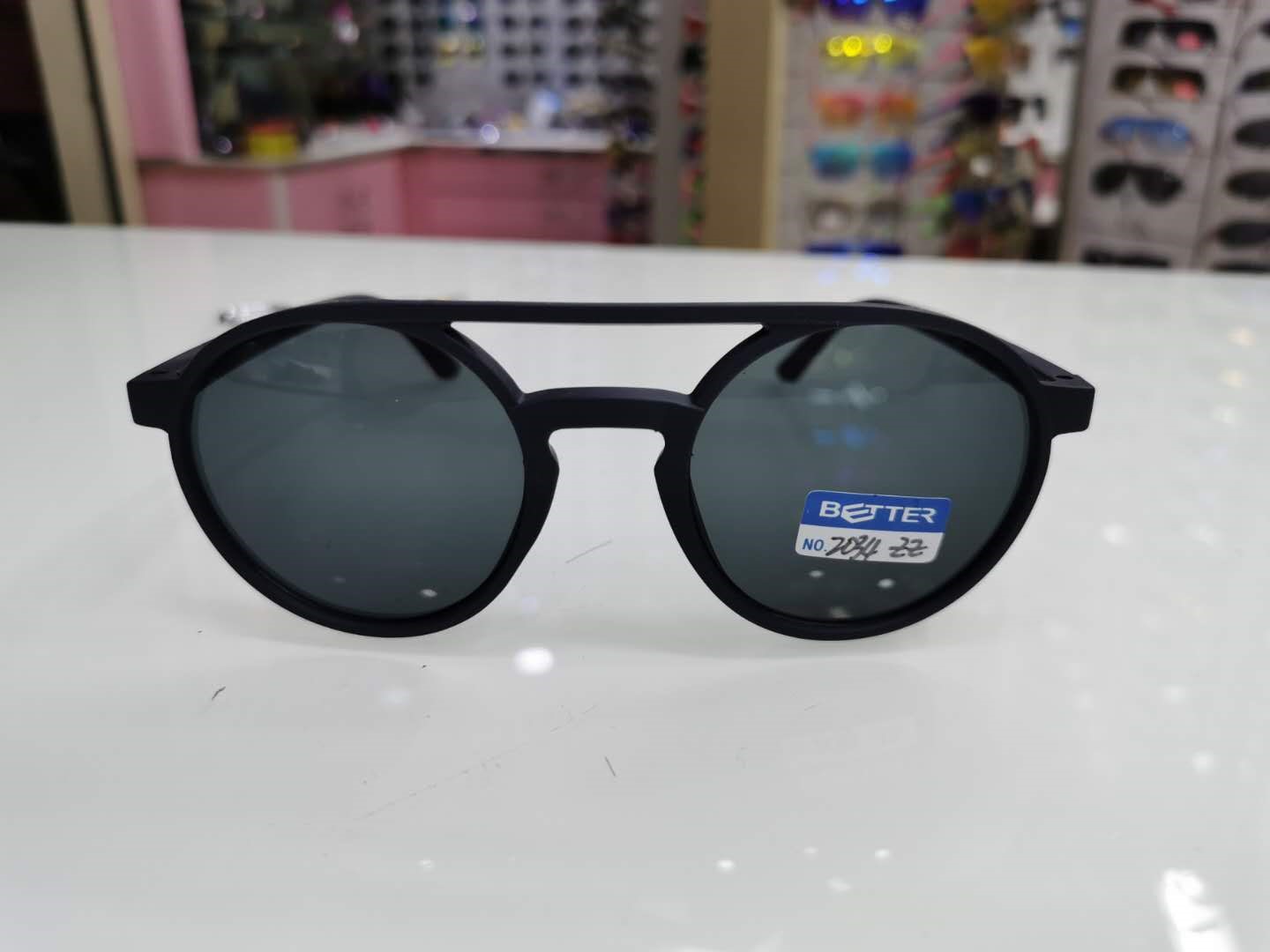 新品时尚大框墨镜圆框太阳镜偏光镜韩版网红潮人高档金属女款2034产品图