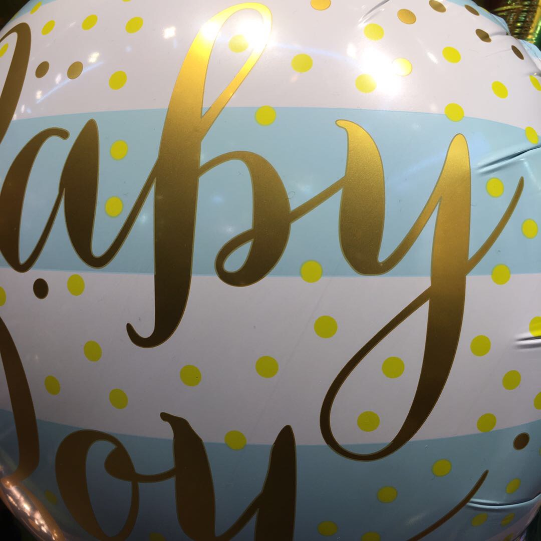 Disposable aluminum film round balloons, pollution-free cultural aluminum film balloons details Picture