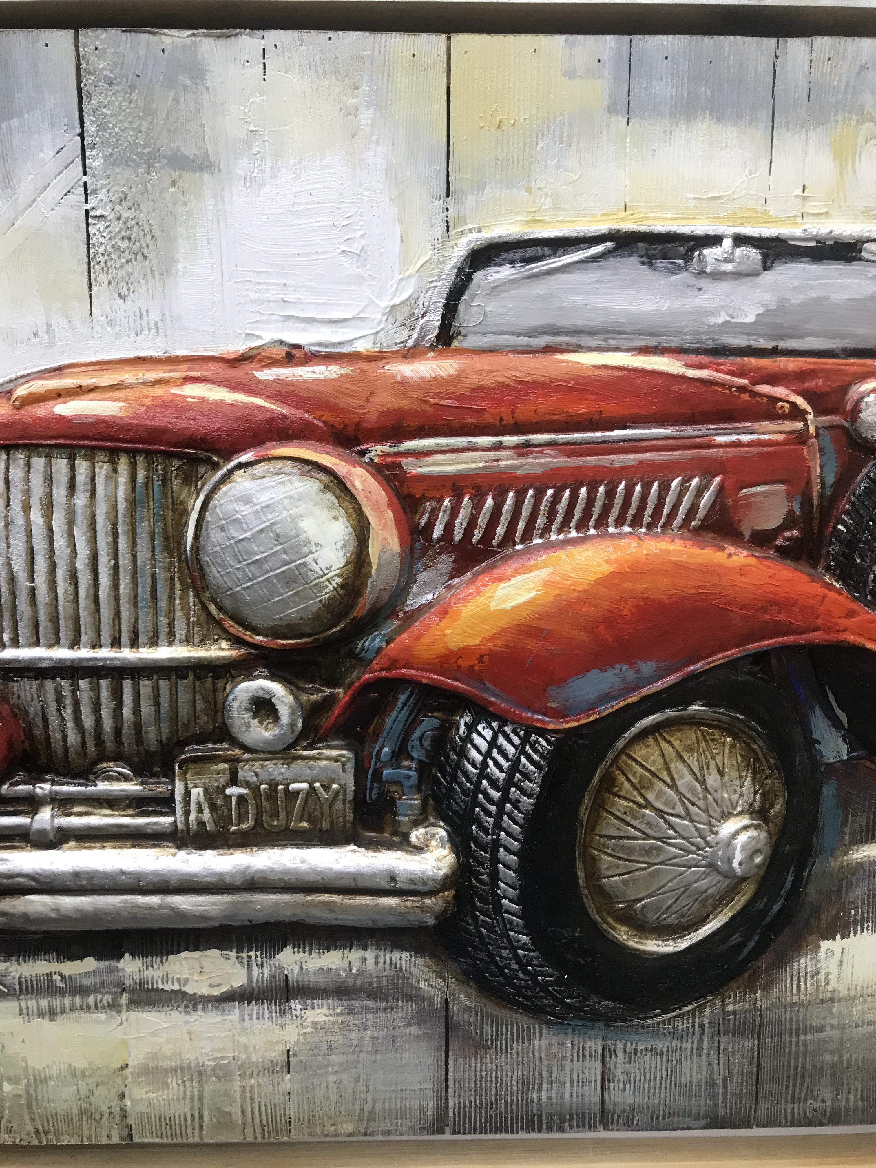 Diy Digital Oil Painting Living Room City Architecture Landscape Character Couple Large Hand-Painted Car Decorative Painting Europe And America Specification drawing