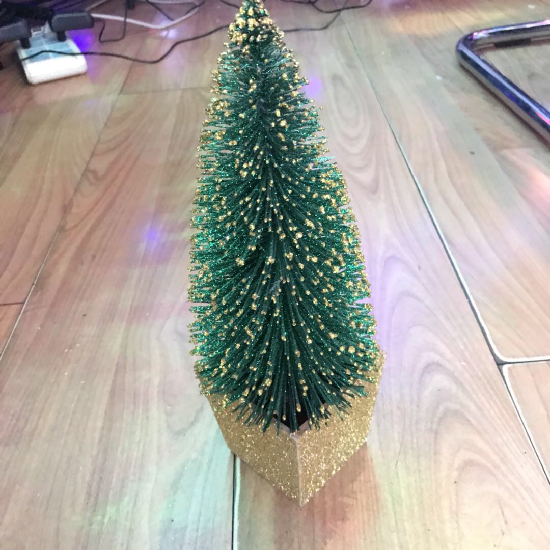圣诞松针树装饰用小巧可爱金碎粒点缀