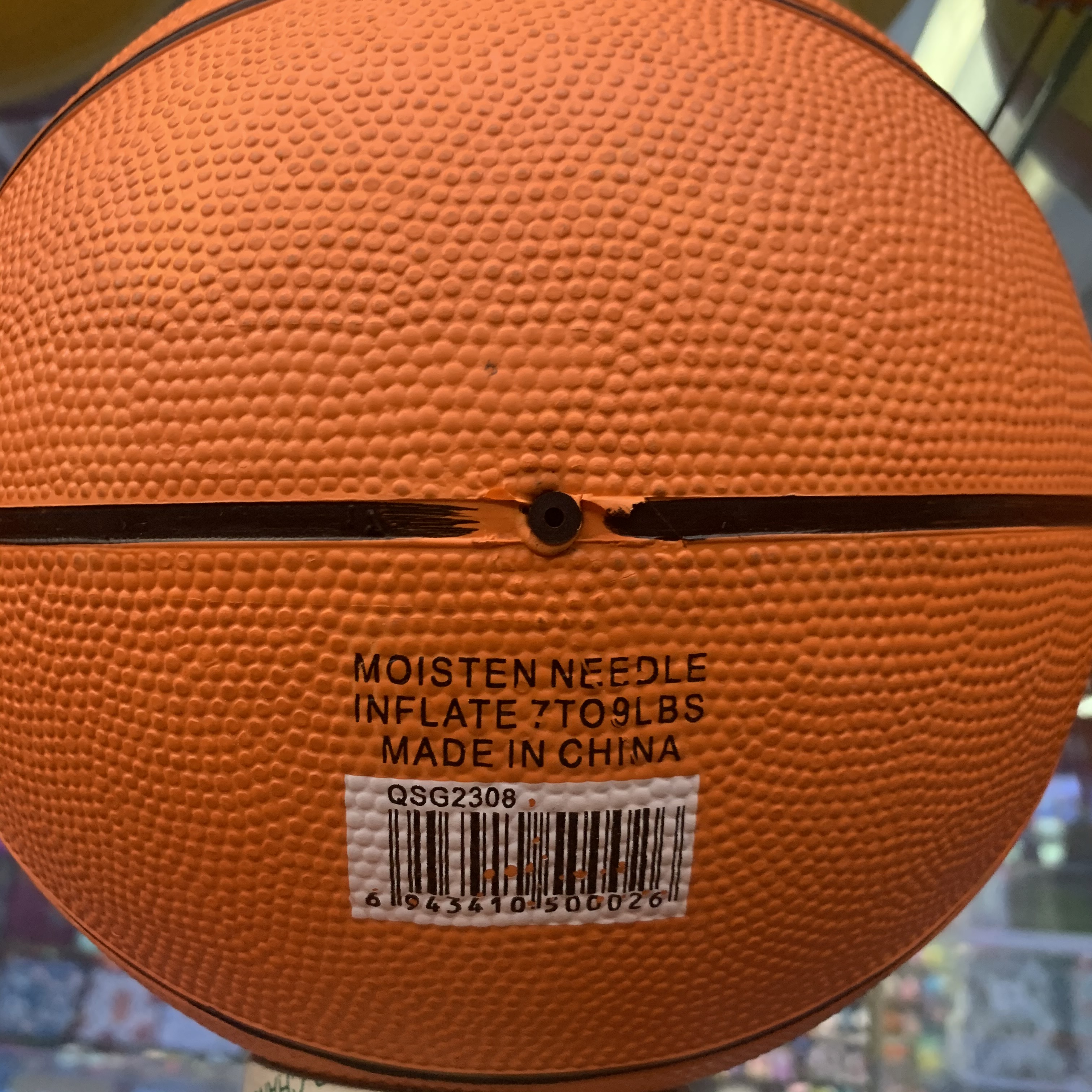 Genuine rubber basketball 7/5/3 student children's gymnastics practice ball, baby kindergarten small color blue ball details Picture