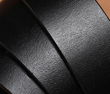 Calm Tang Tao Men's Leather Lead Layer Cowhide Youth Belt Men's Leather Retro Simple Lengthened Middle-Aged Belt details Picture
