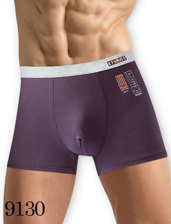 男士无痕弹力棉内裤经典纯色平角裤舒适中腰短裤