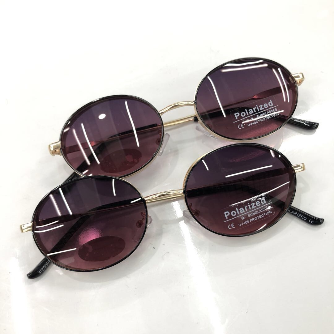 糖果色防紫外线偏光太阳镜个性度假圆框眼镜