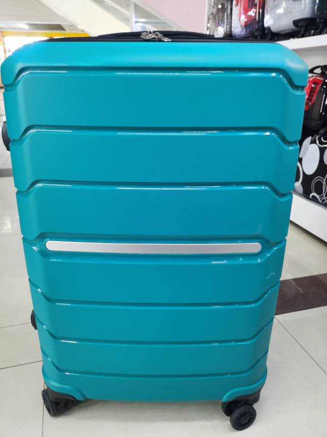 Sky blue retro matte large trolley case