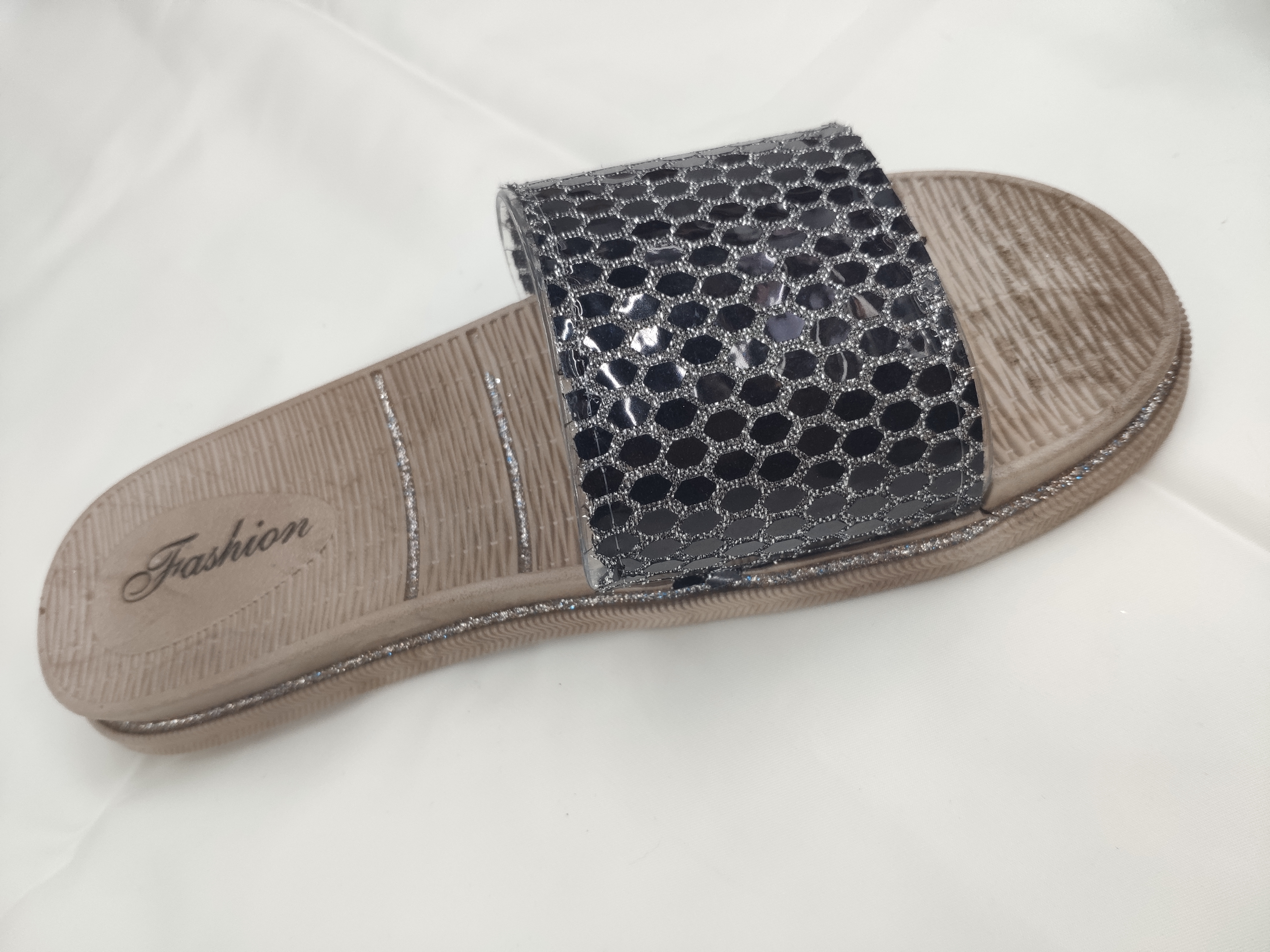 Summer women's flip-flops can be worn over fashionable sequined flat sandals 3232 details Picture