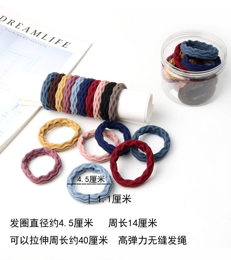 The sweet Korean style hair band on Instagram, the forest-style hair tie, the thick, elastic and durable hair band, and the leather band are all Internet celebrities details Picture