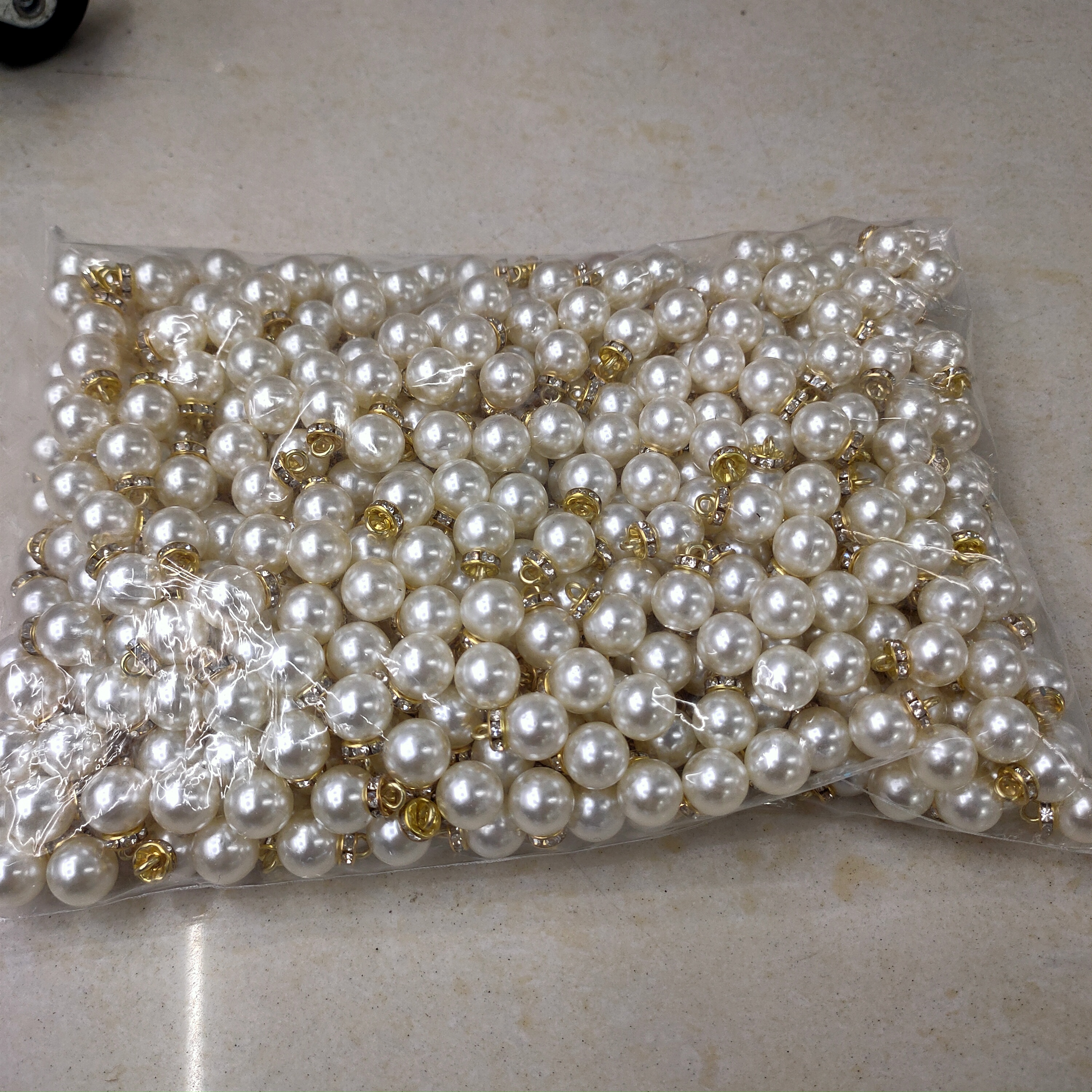 Manufacturers Direct Diamond-Inset Abs High Bright Imitation Pearl Pendant Diy Accessories Hair Accessories Clothing Christmas Accessories Specification drawing