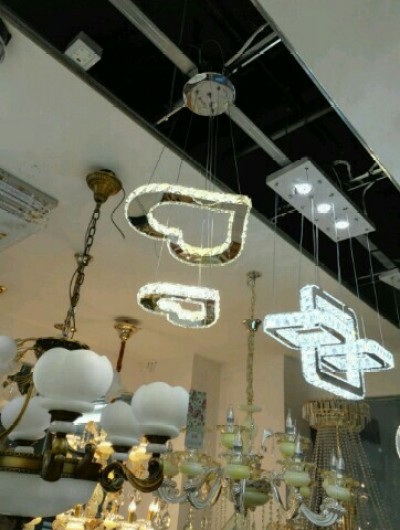 Wire cut crystal chandelier Modern art light wire cut crystal dining chandelier Spiral crystal light Dining room light Home LED crystal chandelier bedroom light decoration thumbnail