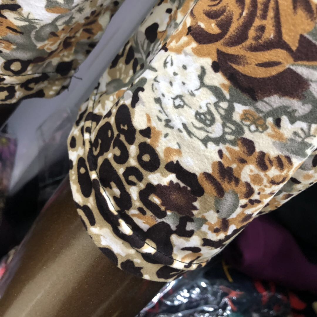 Famous Style Women's Pants Leopard Print Summer Casual Loose Chiffon Haren Pants Women's Pants Printed Beach Pants Specification drawing