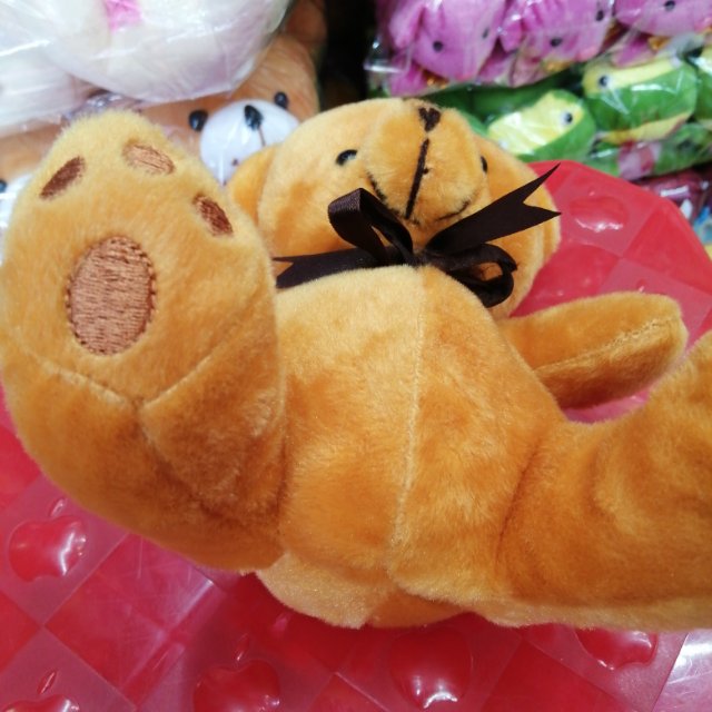 毛绒玩具绣脚熊产品图