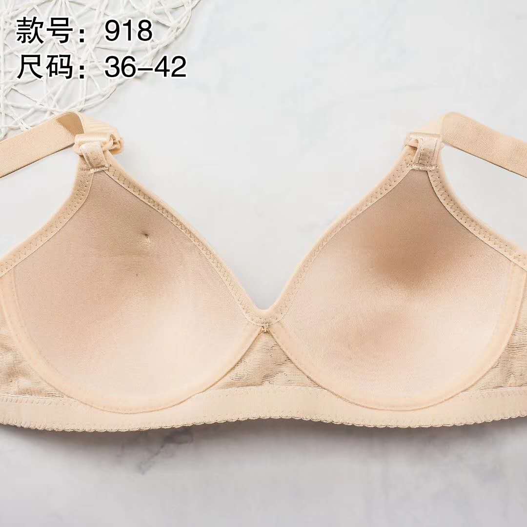 Non-Underwire Middle-Aged And Elderly Jacquard Swimming Cloth Bra Thin Light Year Lace Bra Plus Size Underwear Specification drawing