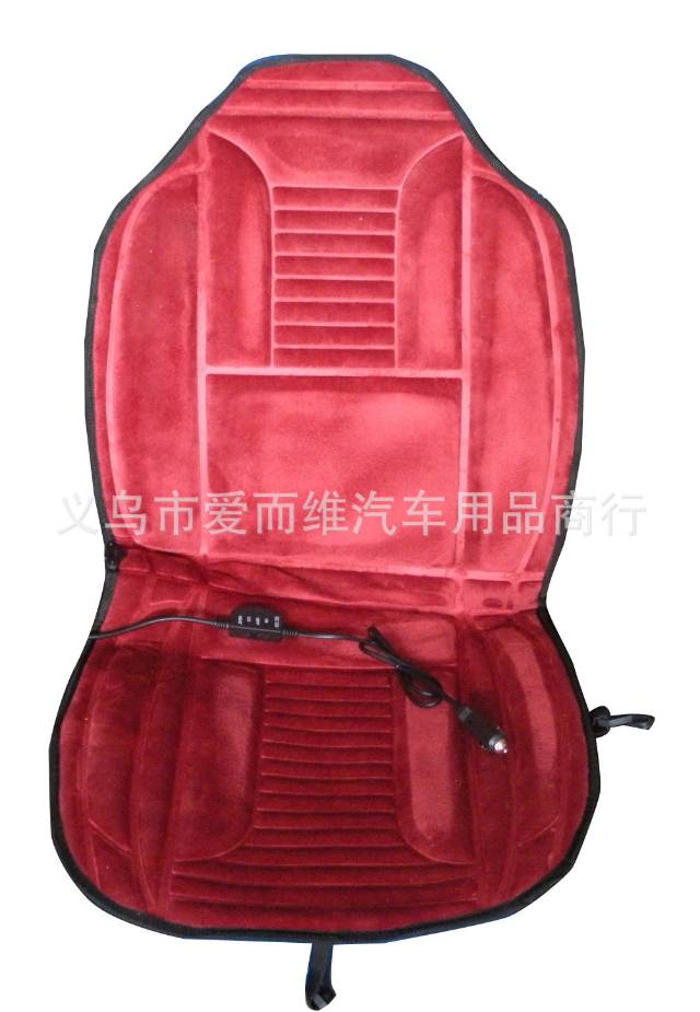 汽车加热坐垫绒布恒温加热正副驾驶双人加热