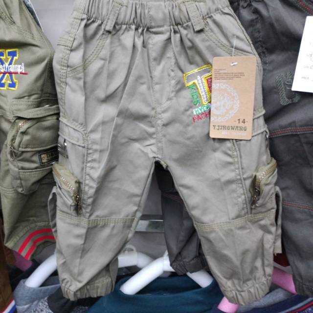100% cotton children's multi-bag ankle pants thumbnail