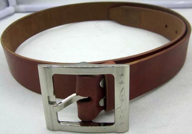 men's old whole pure yellow leather belt first layer leather belt a 4 mm thick waist chain