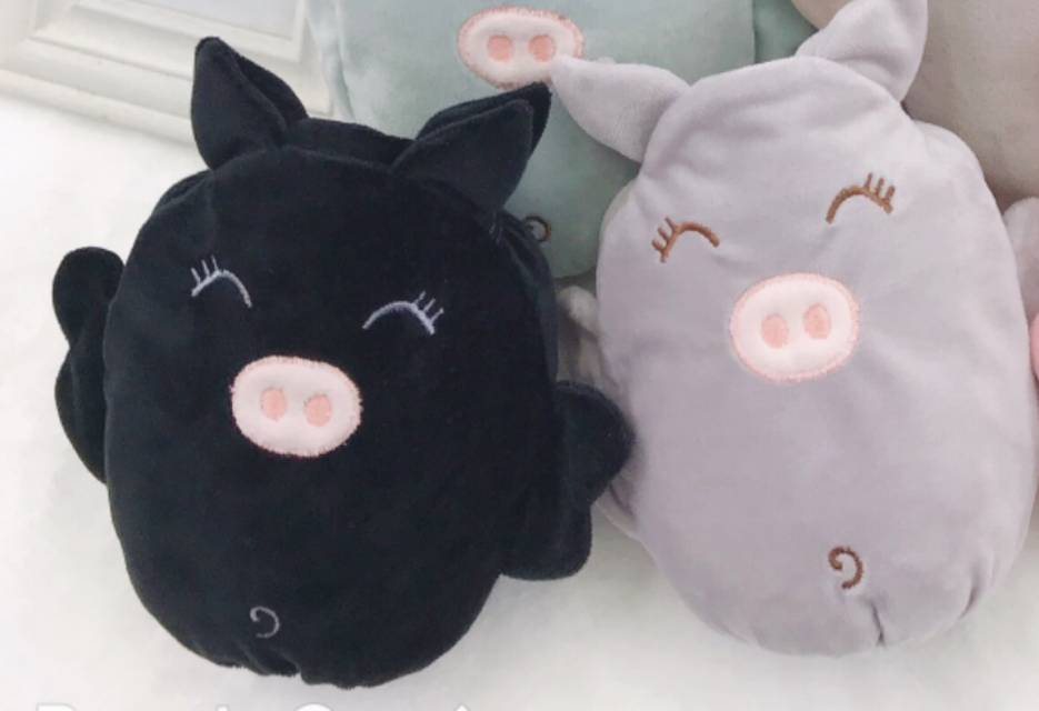 韩版可爱猪袖套女长款工作防脏套袖儿童ins手袖头护袖短款产品图