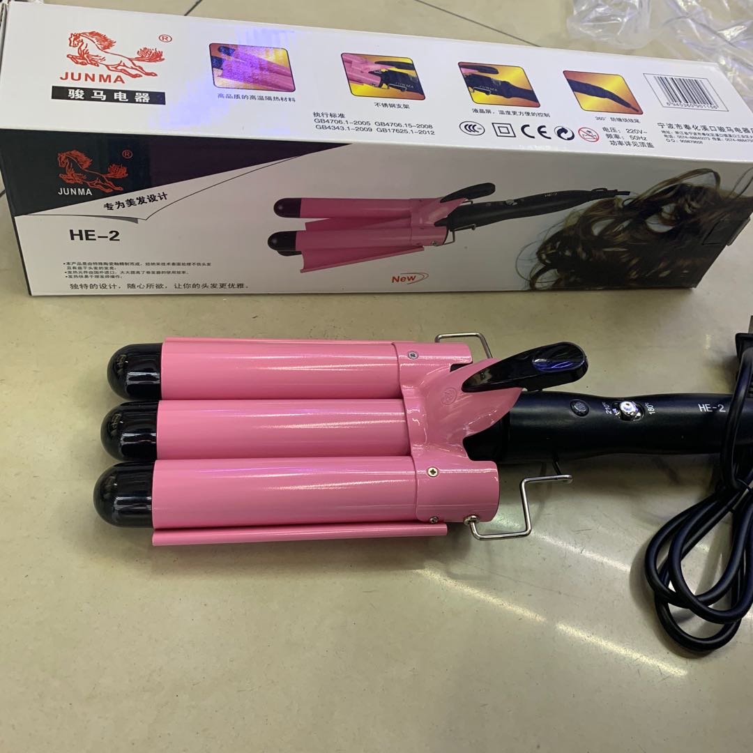 Curling irons with egg rolls, splints with goddess bangs, electric curling irons, curling iron thumbnail