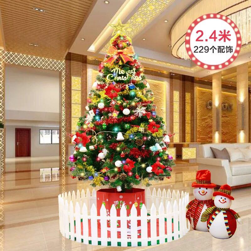 Decorative tree gift package, shopping mall snowflake flake, store, household small Christmas tree, 60cm mini decorative item details Picture