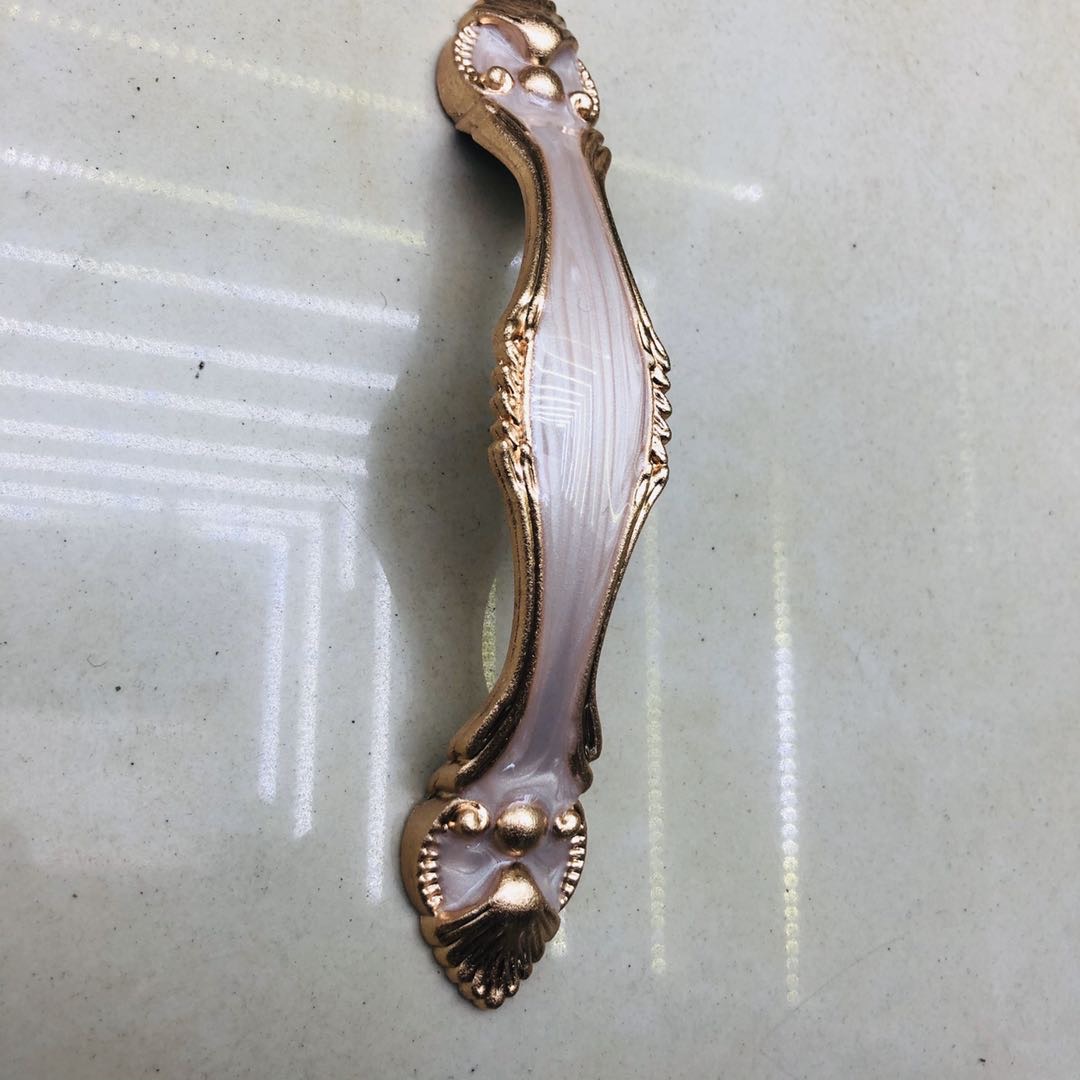 拉手现代简约田园吊柜门拉手门把手抽屉橱柜欧式衣柜门柜子暗拉手产品图