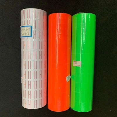 Coding Paper Single Row Color Price Paper Price Paper Self-Adhesive Label Paper Supermarket Price Tag 10 Rolls Price