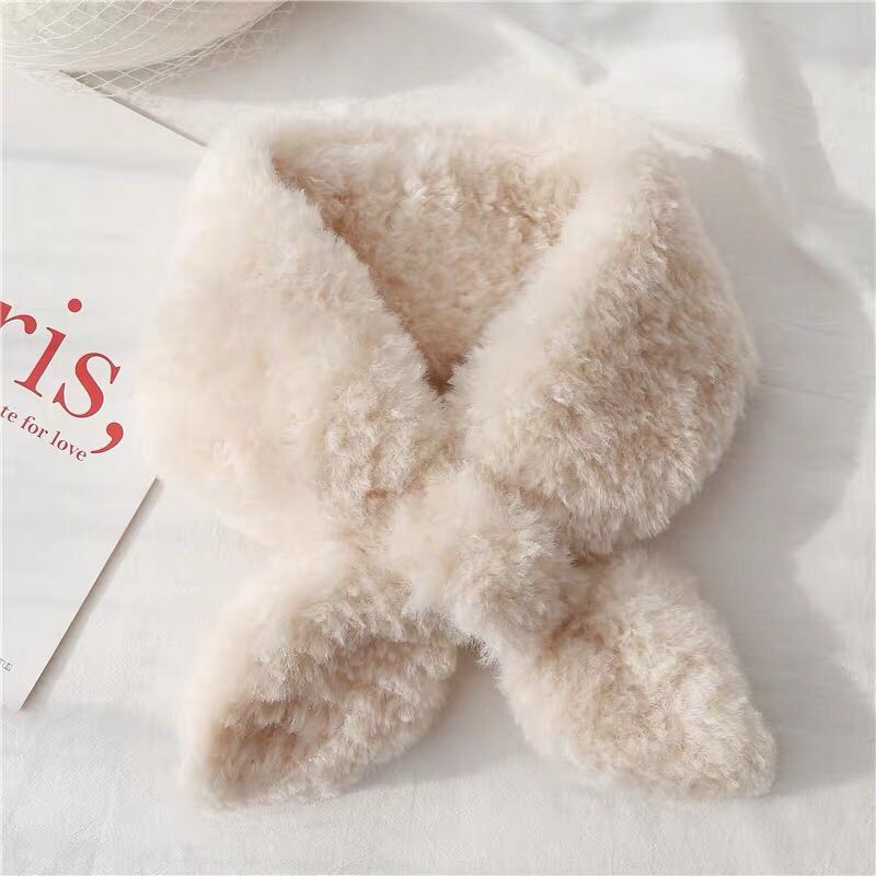 Women's Fashion Trend Casual Korean Version Of Winter Faux Fur Bib