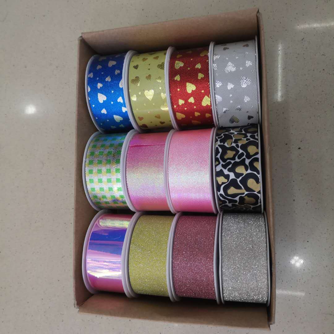 Silk ribbon polyester single face d plait red cake ribbon decoration belt satin belt wedding ribbon accessories wholesale thumbnail