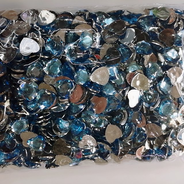 DIY手工桃心14mm梅花亚克力钻饰品配件批发