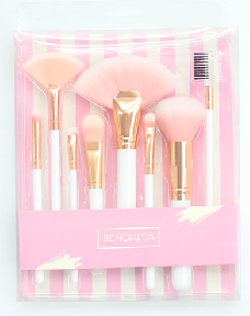 8-Brush Set Boxed Two-Color For General Makeup