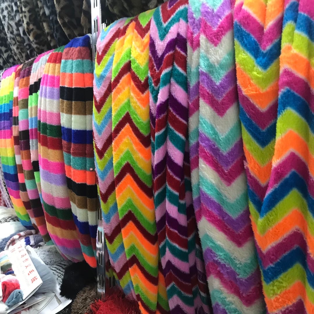 Colorful Pv Velvet Scarf Hat Pajamas Blanket Clothing Toy Crafts